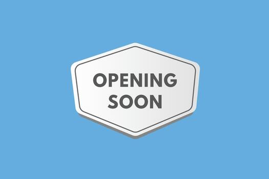 Opening Soon text Button. Opening Soon Sign Icon Label Sticker Web Buttons vector