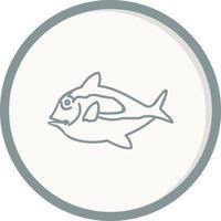 Blue Tang Fish Vector Icon