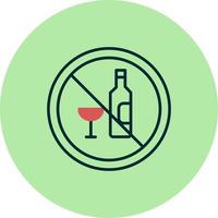 No alcohol Vector Icon