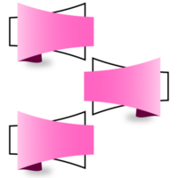 3d rosa etichetta png