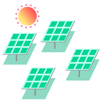 Grün Solar- Bauernhof png