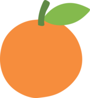 orange illustration hand dragen stil png