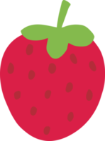 fraise illustration main tiré style png