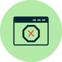 Ad Blocker Vector Icon