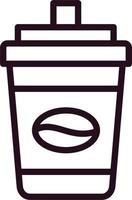 Disposable coffee cup Vector Icon