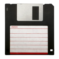 Floppy disk on transparent background png