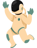 astronaut wearing white suit png