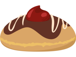 rosquinha de hanukkah com chocolate png