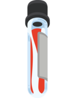 test de tube avec du sang png