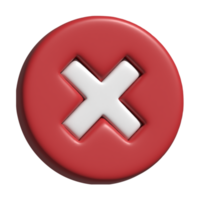 3d icon of cancel png