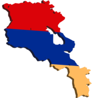 Armenië regio 3d png