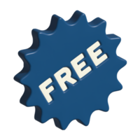 3d icon of free png