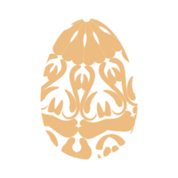 glücklich Ostern Ei Kunstwerk, Ostern Ei Blumen- Design. png