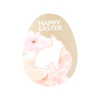 Happy Easter Egg artwork, Easter Egg Floral Design. png