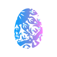 Happy Easter Egg artwork, Easter Egg Floral Design. png