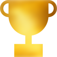 Golden Trophy Winner png