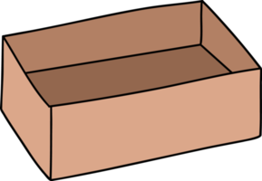 ilustración de maceta de madera png