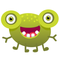 schattig baby monster, robot, mutant png