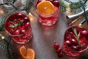 spritzers de vodka de arándanos para las fiestas foto