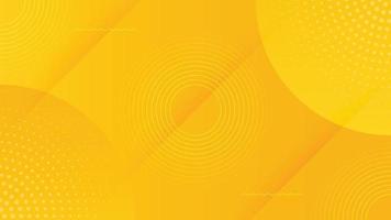 Abstract modern background yellow with circle shadow decoration vector