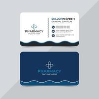 Modern health care medical or hospital doctor visiting card design template