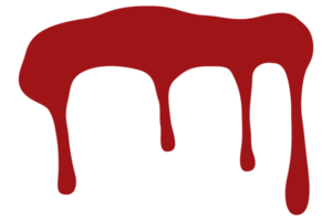 gota de sangre en diseño plano png