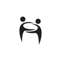 charity icon logo vector design template
