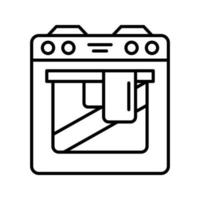 icono de vector de horno