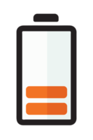 Battery with colorful charge level png