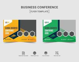 Corporate Business Conference Flyer Design vector