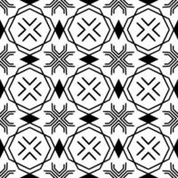 Black and white seamless background. Geometrical Pattern design. Simple and minimal pattern ideal for Wallpaper, Backdrop, shirt printing, fashion, stencil, handmade craft. Vector Illustration.