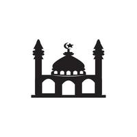 Mosque icon logo, vector design