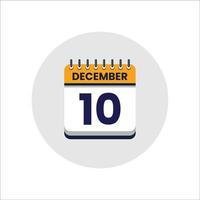 icono de fecha del calendario. icono del día del mes. fecha del programa del evento. hora de la cita. agenda del planificador, calendario del mes calendario de diciembre y planificador de tiempo. recordatorio del día. icono de vectores