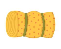 Doodle clipart. Travel sleeping bag. All objects are repainted. vector