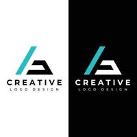 Creative abstract logo template design element initial letter A geometric or minimalist monogram with trendy style, modern font. Logo for business, business or identity card, branding and company.