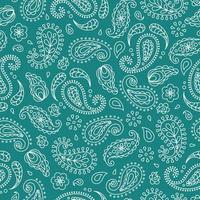 Seamless pattern based on ornament paisley Bandana print. Vector background.