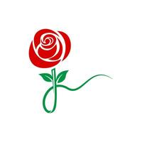 Rose flower Logo Template vector icon