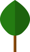 collezione di alberi illustrazioni. verde albero natura salutare illustrazione. impostato di diverso verde alberi semplice e minimalista illustrazione png