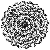 mandala de flores para colorear página del libro.adorno decorativo en estilo étnico oriental contorno garabato dibujado a mano ilustración vectorial vector