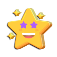 emoji estrela fofa png