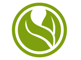 icono de logotipo de hoja verde ecológico png