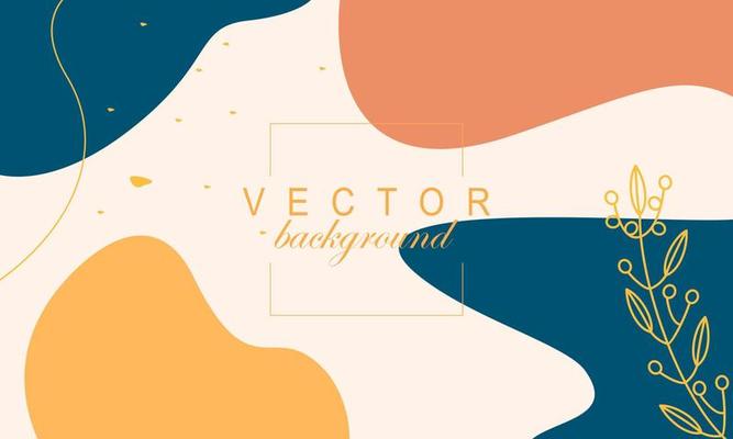 Abstract background with colorful logo, poster art background
