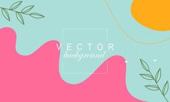 Abstract background with colorful logo, poster art background vector