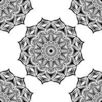 Mandala seamless pattern vector design