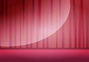 Soft blind curtain stage isolated on a background illustration vector. vector