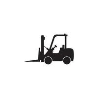 Forklift logo template vector icon illustration