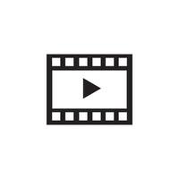 play video icon logo vector design template