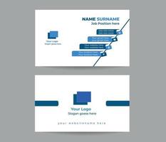 Creative and clean corporate business card template design vector