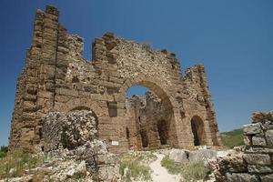 Basilica of Aspendos Ancient City in Antalya, Turkiye photo