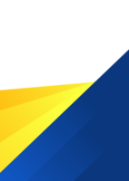 enkel flygblad mall bakgrund med blå och gul eller orange Färg kombination. tillgängliga för text Plats. lämplig för skola, campus, företag, och industri kampanjer. png